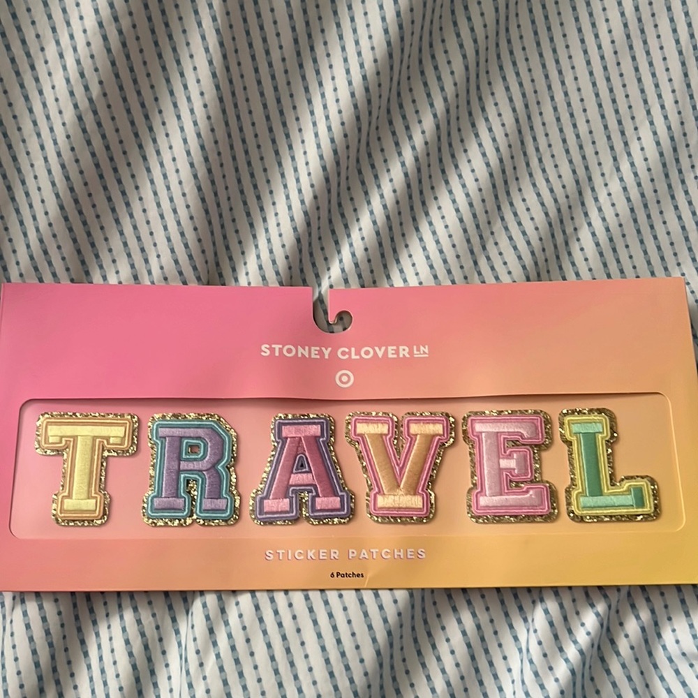 Stoney Clover Lane x Target TRAVEL sticker patches